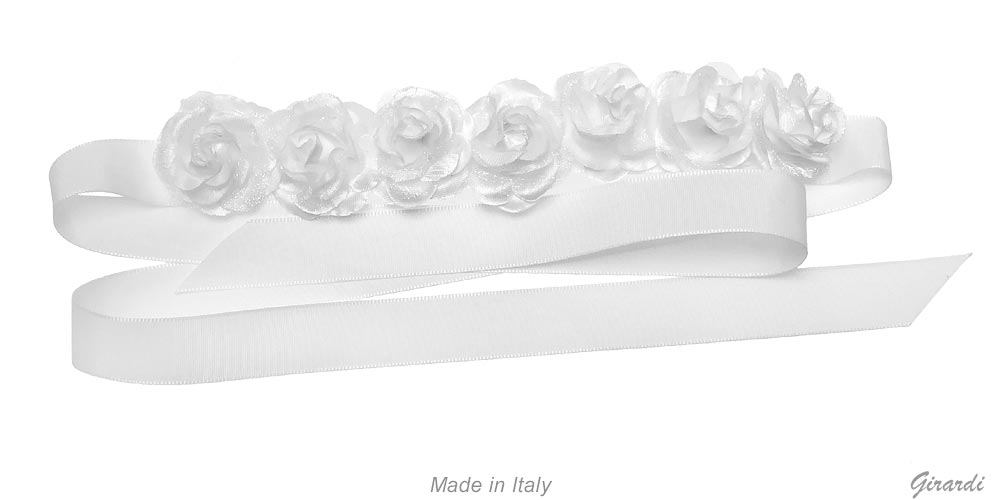 Ribbon bun wrap with roses