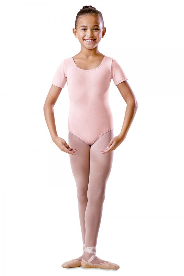 Girls round neck uniform leotard
