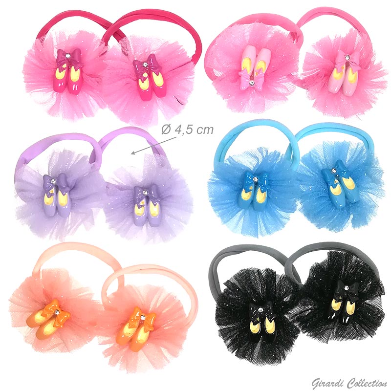 Ballerina Shoes On Tulle Hair Ties