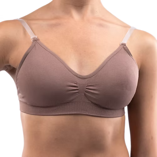 Silky Seamless Clear Bra with Padding