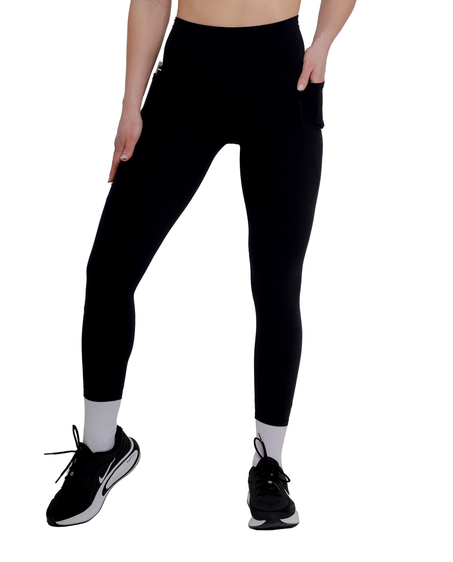 Active Black Leggings with Pockets