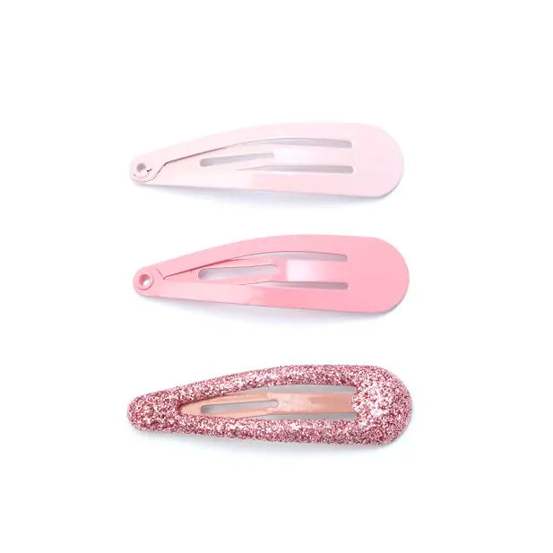 Pink Tonal Hair Clips