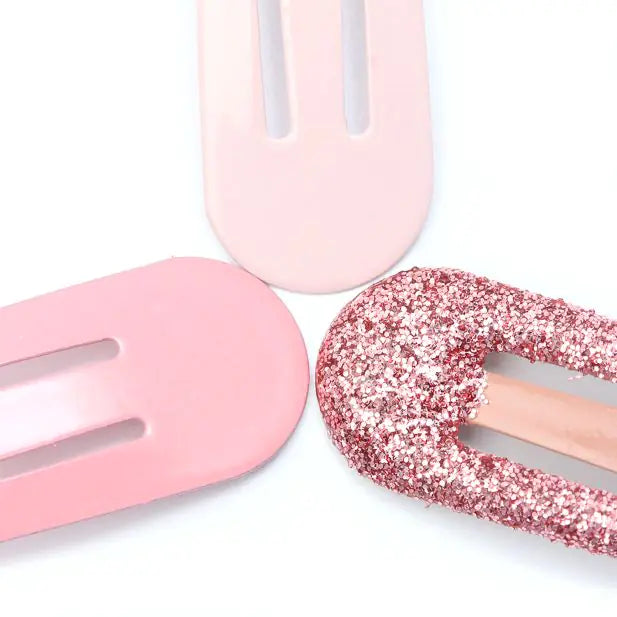 Pink Tonal Hair Clips