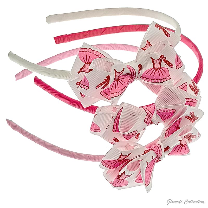 Dance ribbon double bow headband