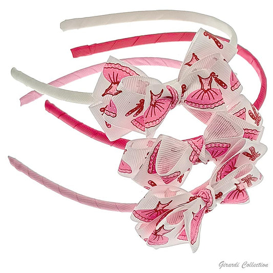 Dance ribbon double bow headband