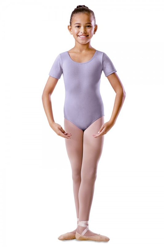 Girls round neck uniform leotard