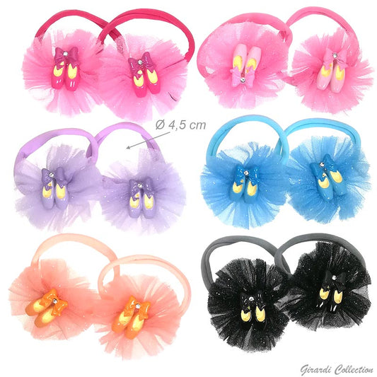 Ballerina Shoes On Tulle Hair Ties