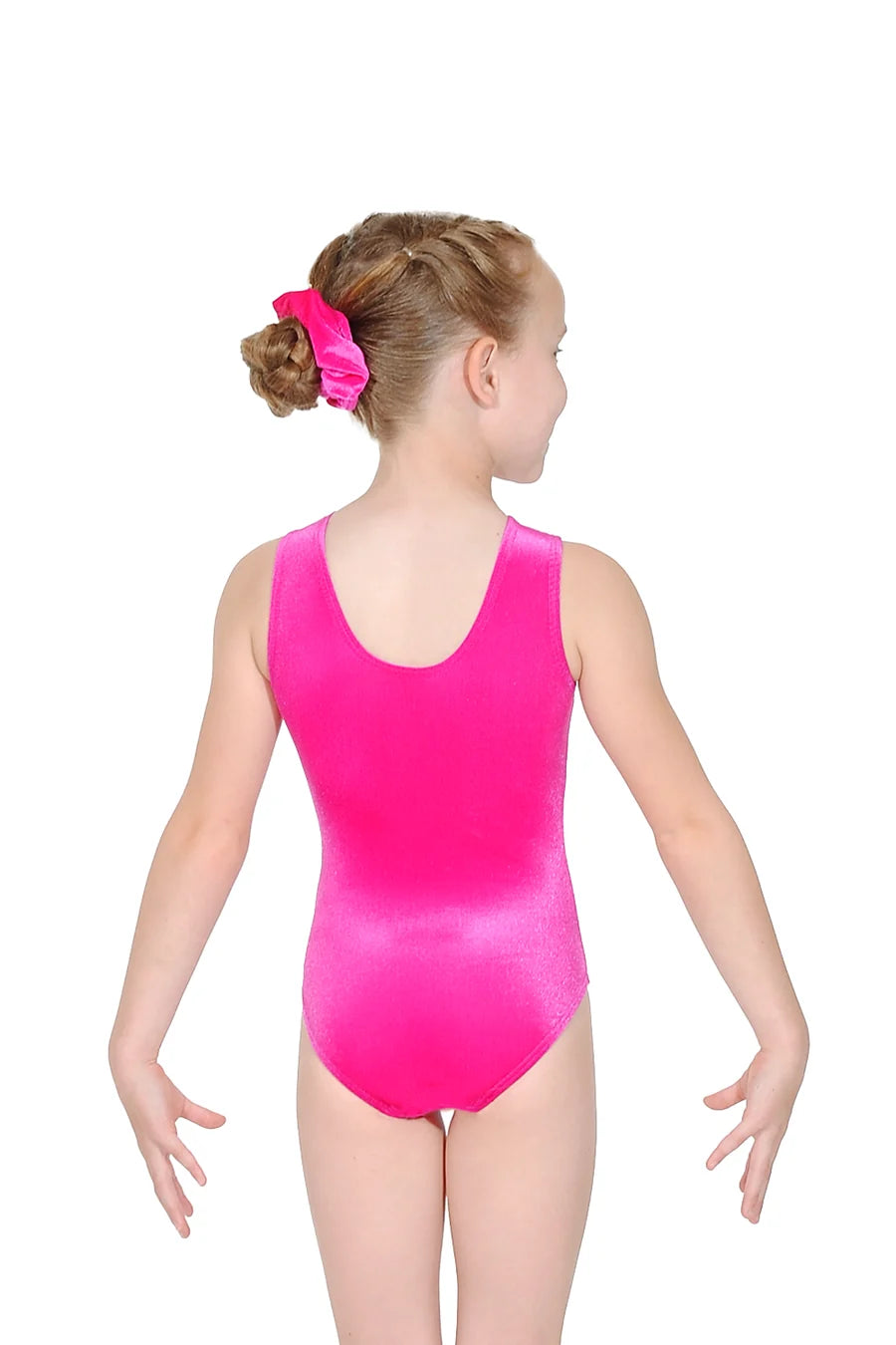 Charm Sleeveless Smooth Velour Gym Leotard