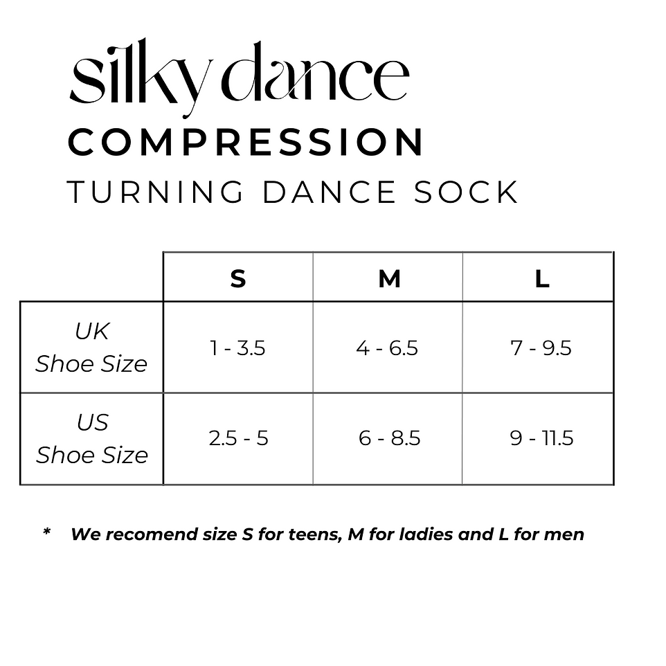 Compression Contemporary Turning Dance Socks