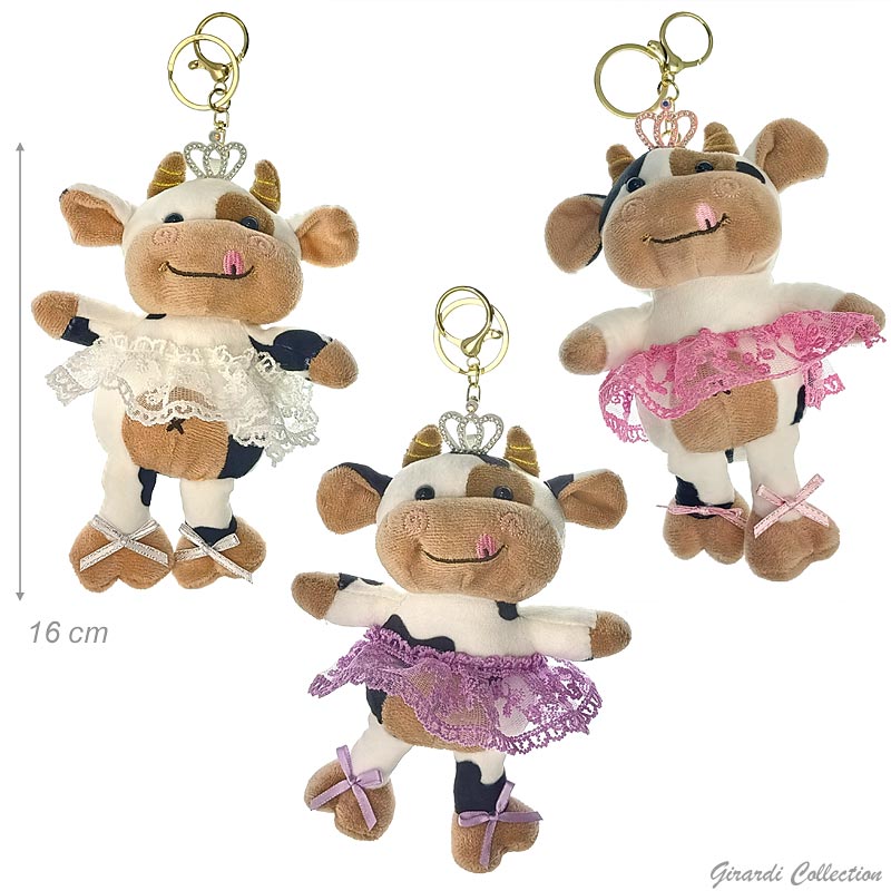 Cow Ballerina Keyring