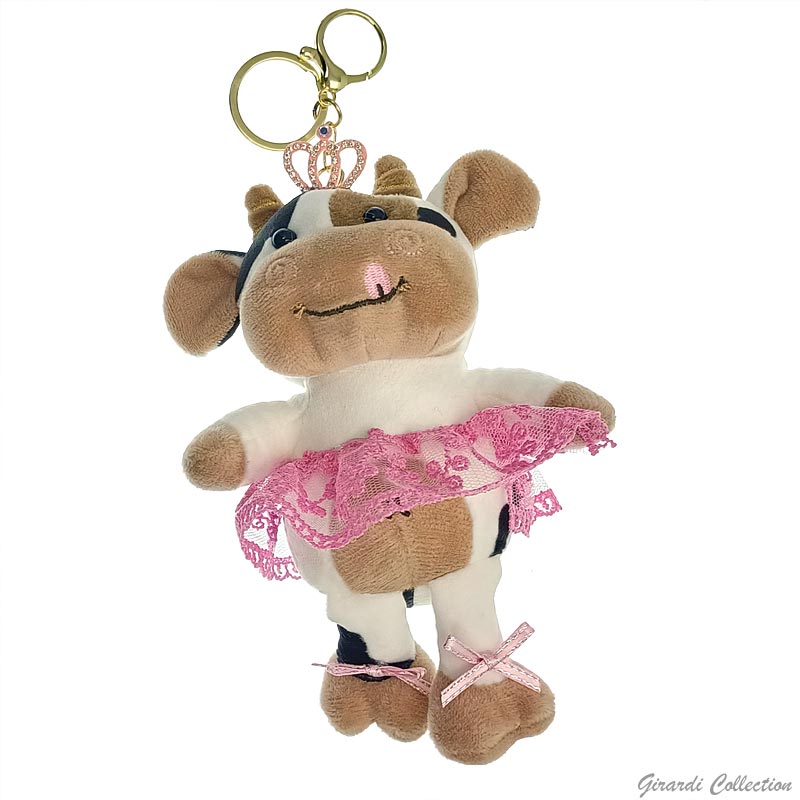Cow Ballerina Keyring