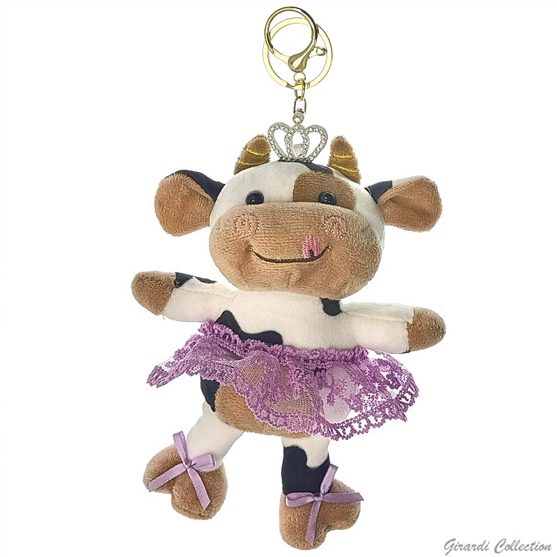 Cow Ballerina Keyring