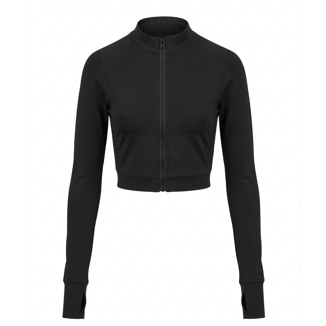 Silky Ladies Dance Full Zip Crop Jacket