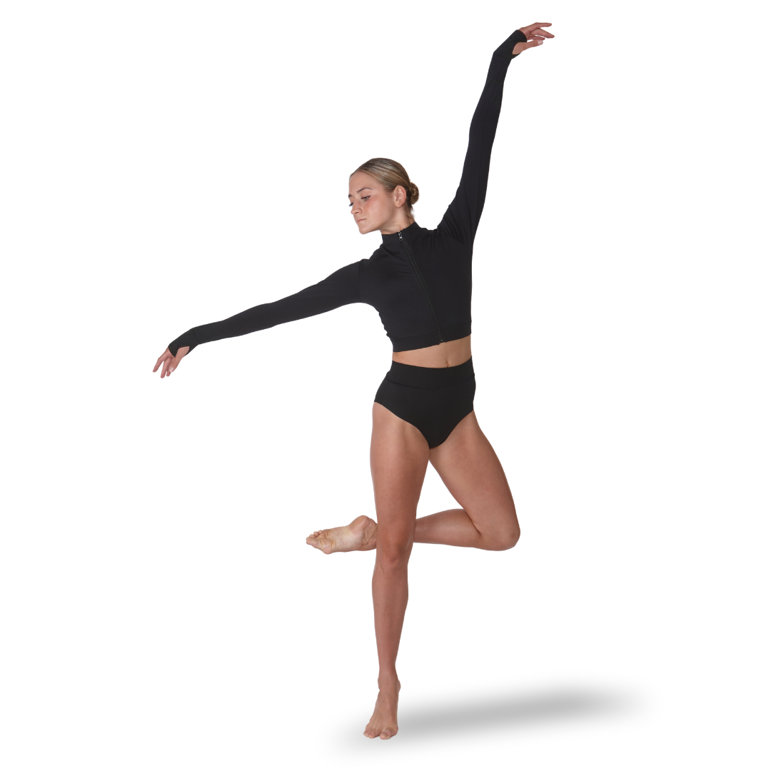 Silky Ladies Dance Full Zip Crop Jacket